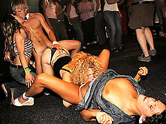 Bunch of drunk girls party fucked