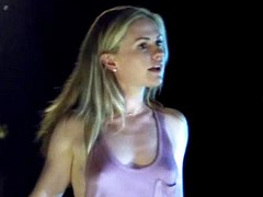 Anna paquin teases without bra